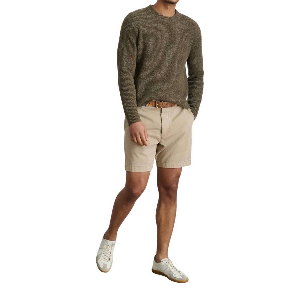 NEW ALEX MILL chino shorts in faded khaki